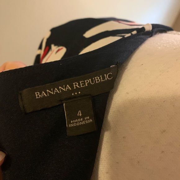 Banana Republic Floral Print Long Sleeve Mini - Picture 5 of 5